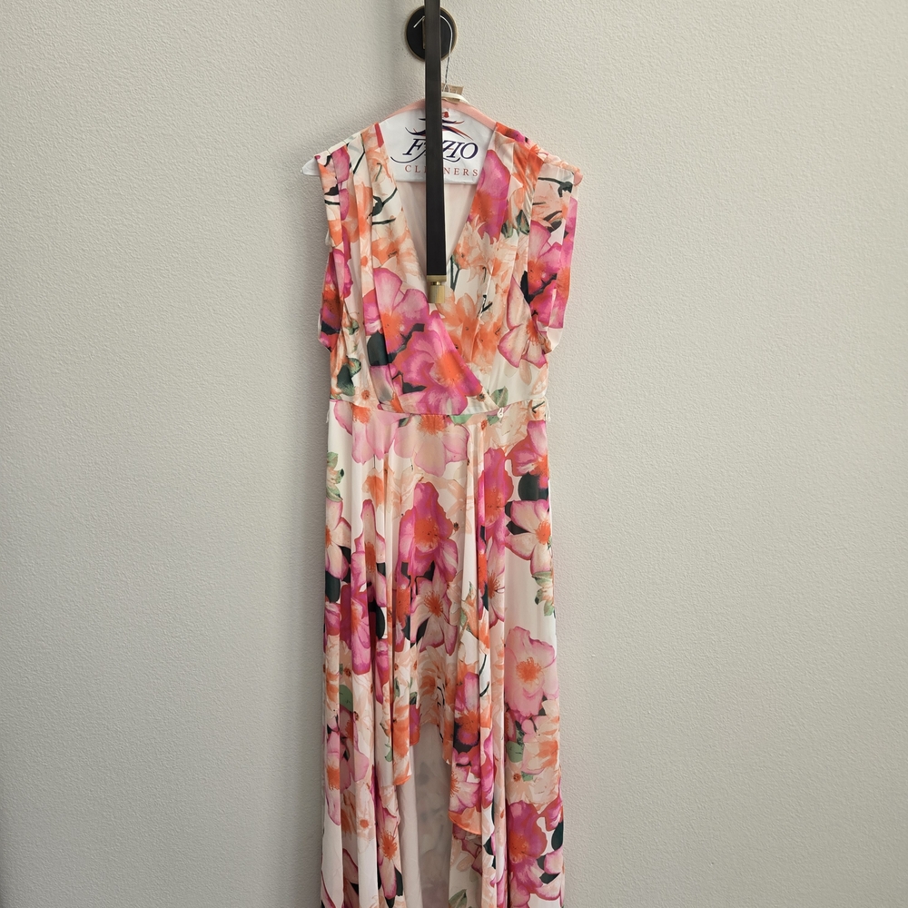 Eliza J Floral Maxi Dress - Pink and Cream